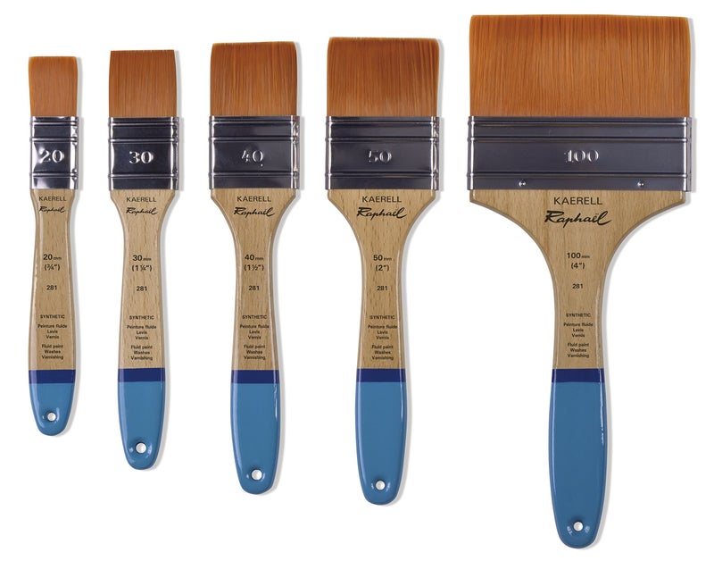 Raphael Kaerell Flat Varnishing Brush, Flat Kaerell Size 100 (4") - Image 2